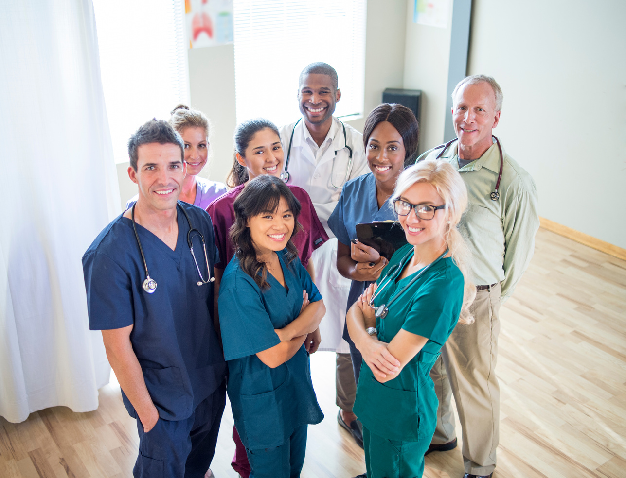 a group of therapists and nurses standing together ready to treat kids speech therapy 